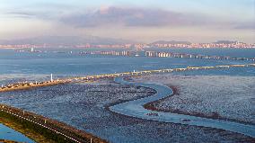 Jiaozhou Bay Bridge in Qingdao