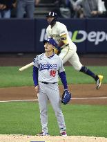 Baseball: NL Championship Series between Dodgers and Brewers