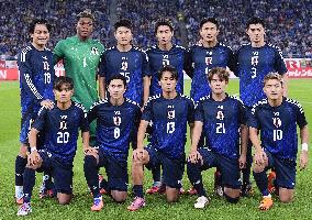 Football: Friendly between Japan and Brazil