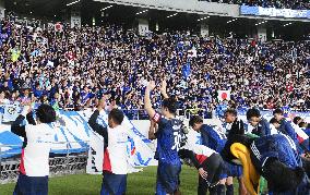 Football: Friendly between Japan and Brazil