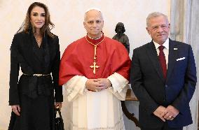 Pope Leo XIV Meets King and Queen of Jordan - Vatican