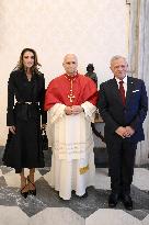 Pope Leo XIV Meets King and Queen of Jordan - Vatican
