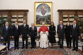 Pope Leo XIV Meets King and Queen of Jordan - Vatican