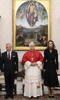 Pope Leo XIV Meets King and Queen of Jordan - Vatican
