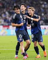 Football: Friendly between Japan and Brazil