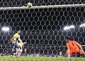 Football: Friendly between Japan and Brazil