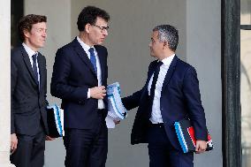 First Weekly Cabinet Meeting Of French Prime Minister Lecornu - Paris