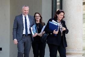 First Weekly Cabinet Meeting Of French Prime Minister Lecornu - Paris