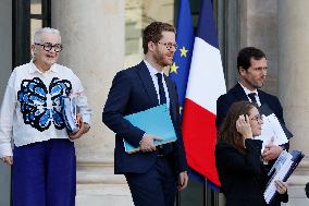 First Weekly Cabinet Meeting Of French Prime Minister Lecornu - Paris