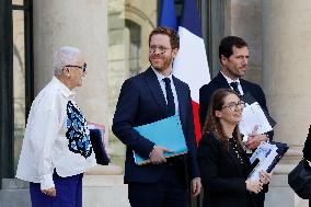 First Weekly Cabinet Meeting Of French Prime Minister Lecornu - Paris
