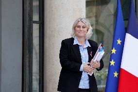 First Weekly Cabinet Meeting Of French Prime Minister Lecornu - Paris