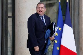 First Weekly Cabinet Meeting Of French Prime Minister Lecornu - Paris