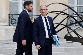 First Weekly Cabinet Meeting Of French Prime Minister Lecornu - Paris