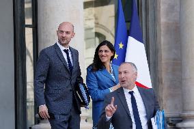 First Weekly Cabinet Meeting Of French Prime Minister Lecornu - Paris