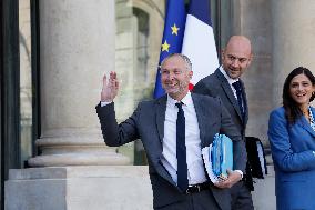 First Weekly Cabinet Meeting Of French Prime Minister Lecornu - Paris