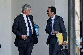 First Weekly Cabinet Meeting Of French Prime Minister Lecornu - Paris