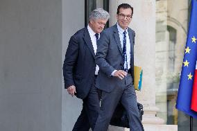First Weekly Cabinet Meeting Of French Prime Minister Lecornu - Paris