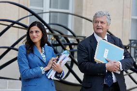 First Weekly Cabinet Meeting Of French Prime Minister Lecornu - Paris