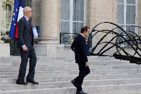 First Weekly Cabinet Meeting Of French Prime Minister Lecornu - Paris