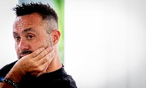 Roberto De Zerbi Portrait In Zeist - Netherlands