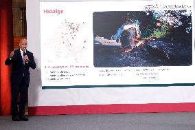 Mexican President Claudia Sheinbaum Holds Briefing Conference - Mexico