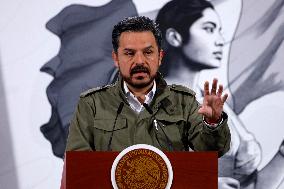 Mexican President Claudia Sheinbaum Holds Briefing Conference - Mexico