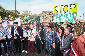 Protest Against the Mercosur Agreement - Paris