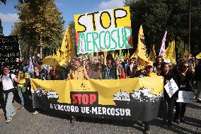 Protest Against the Mercosur Agreement - Paris