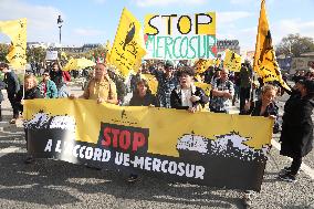 Protest Against the Mercosur Agreement - Paris