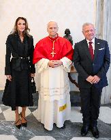 Pope Leo XIV Receives King and Queen of Jordan - Rome