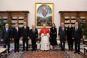 Pope Leo XIV Receives King and Queen of Jordan - Rome