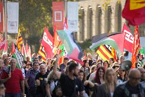 CCOO and UGT demonstrations in favor of Palestine - Barcelona