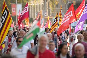 CCOO and UGT demonstrations in favor of Palestine - Barcelona