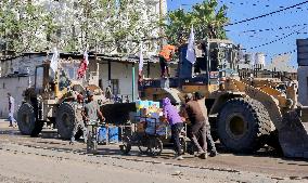 Gaza Streets Debris Removal