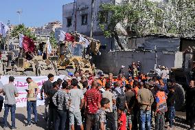 Gaza Streets Debris Removal