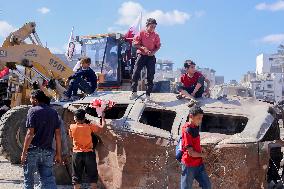 Gaza Streets Debris Removal