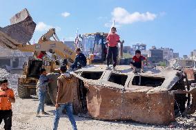 Gaza Streets Debris Removal