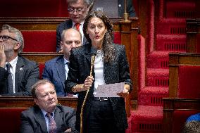 Session of questions to the government at The National Assembly - Paris AJ
