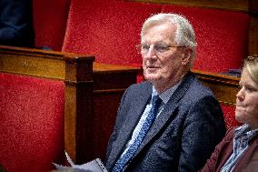 Session of questions to the government at The National Assembly - Paris AJ