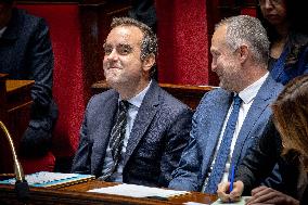 Session of questions to the government at The National Assembly - Paris AJ