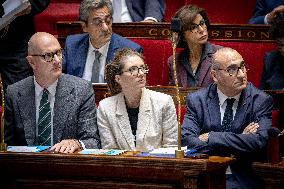 Session of questions to the government at The National Assembly - Paris AJ