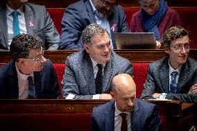 Session of questions to the government at The National Assembly - Paris AJ