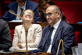 Session of questions to the government at The National Assembly - Paris AJ