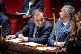 Session of questions to the government at The National Assembly - Paris AJ