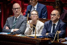 Session of questions to the government at The National Assembly - Paris AJ