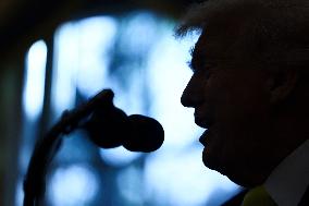 US President Donald Trump and FBI Director Kash Patel speak in the Oval Office