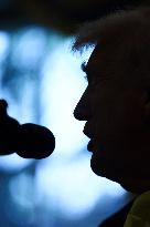 US President Donald Trump and FBI Director Kash Patel speak in the Oval Office