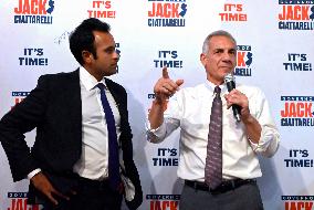 Jack Ciattarelli and Vivek Ramaswamy Campaign in New Jersey
