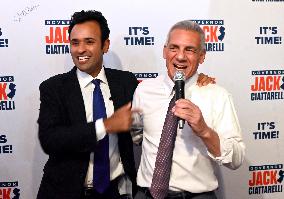 Jack Ciattarelli and Vivek Ramaswamy Campaign in New Jersey
