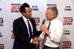Jack Ciattarelli and Vivek Ramaswamy Campaign in New Jersey